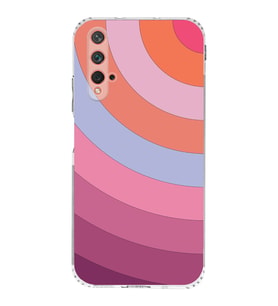 PrintiFy Huawei Nova 5T Uyumlu Kamera Korumalı Renk Cümbüşü F Tasarımlı Şeffaf Silikon Kılıf