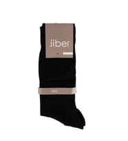 Jiber Erkek Bambu Likralı Uzun  Çorap 5500 - 12 Adet (Siyah)