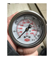 0-315 Bar Çap Ø52 Mm Arkadan Bağlantılı Gliserinli Manometre