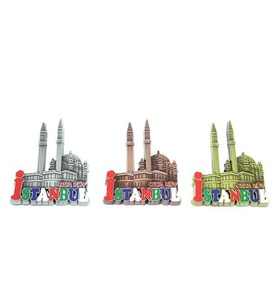Periboia Metal İstanbul Temalı Yöresel Magnet Model 2  (Karışık)