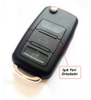 Skoda Octavia Roomster 2004-2008 Uyumlu Anahtar Kabı Kumanda Kabı Oto Anahtarlık Logolu