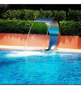 Kobra Tip Havuz Perdesi 1200 mm x 700 mm Paslanmaz Havuz Su Şelale