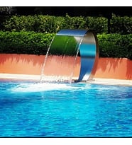 Kobra Tip Havuz Perdesi 1200 mm x 700 mm Paslanmaz Havuz Su Şelale