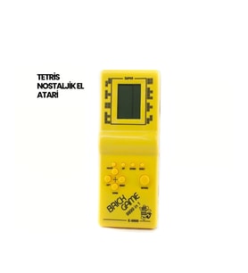 Klasik Gameboy Tetris Oyunu - Taşınabilir Pil İle Çalışan Retro El Konsolu