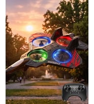 Uzaktan Kumandalı Drone Uçak Led Işıklı 360 Derece Akrobatik Hareket Özellikli