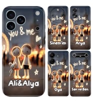 Samsung Galaxy A10 A20S M31 A31 A21S A30 A32 A33 A34 A50 A70 A71 Kılıf YeniSeri Kişiye Özel İsim Yazılı Silikon Kapak You And Me