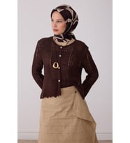 Soyut Desen %100 Twill İpek Eşarp BE29