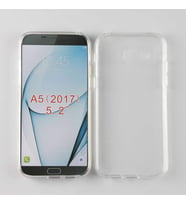 Galaxy A5 2017 Kılıf Şeffaf İnce ve Esnek Süper Silikon Kılıf (Renksiz)