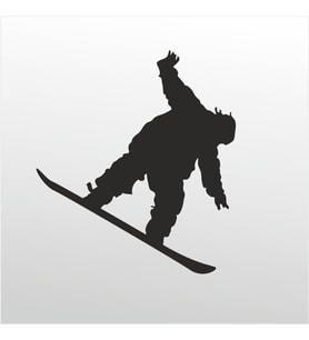 Folyo Sticker Kayakçı 90 cm uzunluk (Karışık)