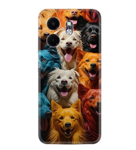 Infinix Smart 9 Kılıf Boutique Baskılı Resimli Köpekçikler Pcode -026
