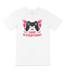 Kırmızı Game is Everything Tişört