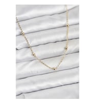 Mey İthalat® CM Gold Renk Top Zincirli Kadın Kolye