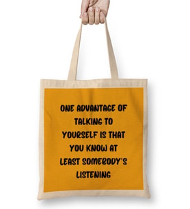 Funny Quotes Gift - Comment Sarcasm For Women And Men Humorous Saying Bez Çanta Uzun Saplı