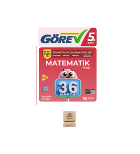 Nitelik Yayınları 5. Sınıf Görev Matematik 36 Haftalık Çalışma Föyleri + Telefon Standı