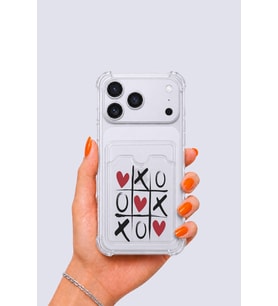 iPhone 17 Pro Max Kartlıklı XoXO Desenli Kılıf - GLST7564-8884