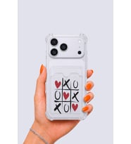 iPhone 17 Pro Max Kartlıklı XoXO Desenli Kılıf - GLST7564-8884