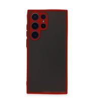 Samsung Galaxy S22 Ultra Kılıf Montreal Silikon Kapak - Kırmızı