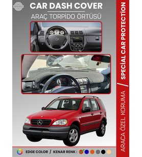 MERCEDES ML320 / ML430 / ML270 W163 (1997-2005) Torpido Örtüsü Panel Koruma Torpido Koruma Tam Uyum