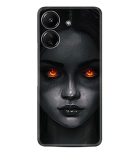 Xiaomi Redmi 13c Kılıf Desenli Silikon Platinium Series Dark Woman 1887