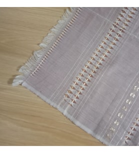 BEJ RENKLİ NAKIŞLI RUNNER,SEHPA ÖRTÜSÜ 45x138cm