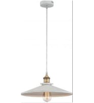 Rys Retro Metal Beyaz Dekoratif Kafe Mutfak Rusrik Sarkıt Avize (Burnt Olive)