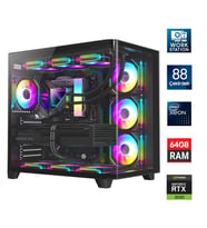 Turbox Xeon E5-2699 v4 Çift Işlemcili 88 Çekirdek 64GB 1TB NVMe RTX3050 Workstation Oem Paket