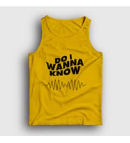 Presmono Unisex Sarı Know Arctic Monkeys Atlet 14044tt (Sarı)