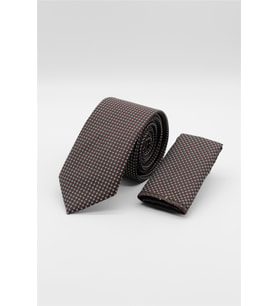 Kırmızı-Mavi Desenli 7 Cm Kravat 1090260115