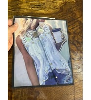 24X20 CM 3 BOYUTLU ZİRKON TAŞLI KIZ ARMA DİKİŞ APLİKE