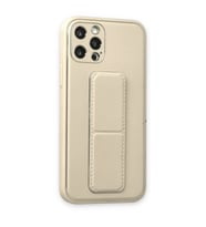 İphone 12 Pro Kılıf Co Deri Standlı Kapak - Beyaz