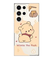 Samsung Galaxy S23 ULTRA Uyumlu Winnie The Pooh Tasarımlı Şeffaf Telefon Kılıfı