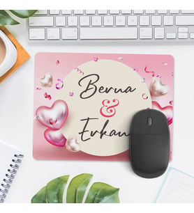 Kişiye Özel Kalbim Her An Seninle İsimli Mousepad