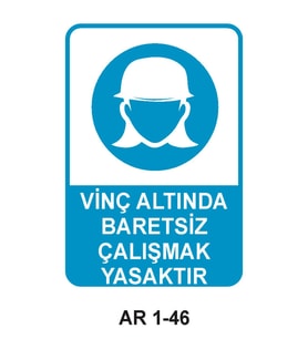İŞ GÜVENLİĞİ UYARI LEVHASI 1 ADET PVC 21 X 29CM