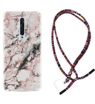 Oppo Reno 2Z 4 Lite 4 Pro 5 6 7 A31 Kılıf Boyun Asklı Rasta Silikon Colorfull Marble 2 1389