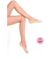 6 Adet Microfiber Suba Kadın Babet Çorap Sahra 51