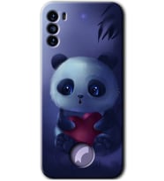 Reeder S19 Max Pro S Kılıf HD Desen Baskılı Arka Kapak - Bebek Panda