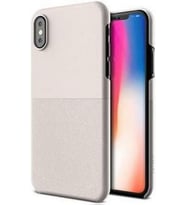 VRS Design iPhone X ile Uyumlu Skin Fit Kılıf Light Pebble (Mor)