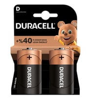 Duracell Pil  D Büyük Boy 2'li Pil LR20
