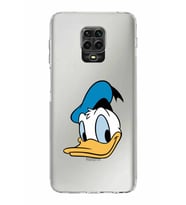 Xiaomi Redmi Note 9S  Kamera Korumalı Kapak Donald Duck Tasarımlı Şeffaf  Kılıf