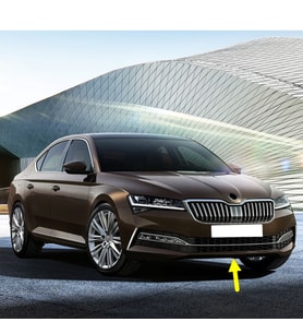 Skoda Superb 2020-2023 Ön Tampon Alt Orta Plastik Rüzgarlık 3V0807061
