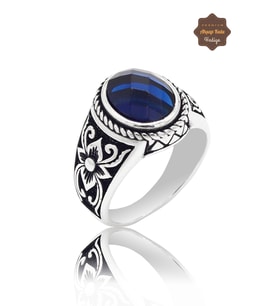 Safir Taşlı 925 Ayar Gümüş Çocuk Yüzük 201023731
