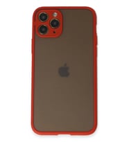 Newface Apple iPhone 11 Pro Kılıf Montreal Silikon Kapak - Kırmızı
