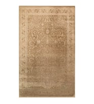 Hoom Rugs Babylon BBL 02 Rayon Viskon Eskitme Desenli Bronze Vintage Salon Halısı