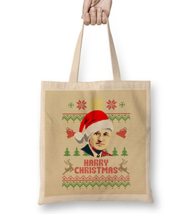 Harry S Truman Harry Christmas Bez Çanta Uzun Saplı
