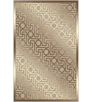 Eliana Home Baskılı, Yıkanabilir Kaymaz Taban Salon Halısı LNA0314-SD722 100x150 cm (Bej)