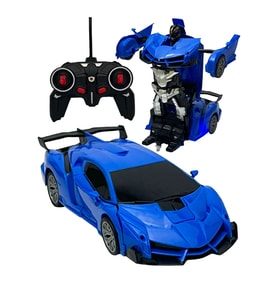 Uzaktan Kumandalı Robota Dönüşen Araba FERRARİ (Mavi)