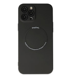 Newface Apple iPhone 12 Pro Kılıf Jack Magneticsafe Lens Silikon - Siyah