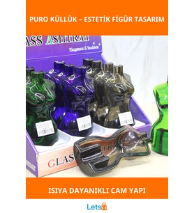 Kadın Vücut Figürlü Cam Puro Küllük, Zarif ve Modern Tasarım