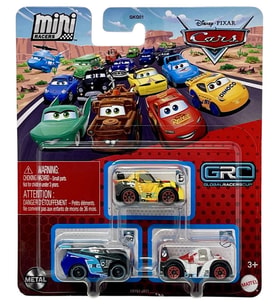 Disney Pixar Cars - Üçlü Mini Racers - Jackson Storm & Miguel Camino & Shu Todoroki