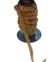 Silikonlu Yapıştırma Taş 1 Cm Gold 5 Metre